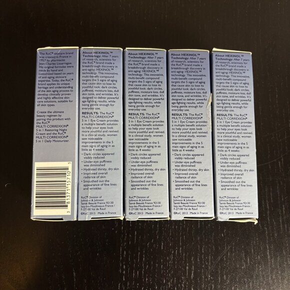 ROC Multi Correxion 5 in 1 Eye Cream, Lot of 5, 0.5 fl oz (15mL) - Picture 3 of 7